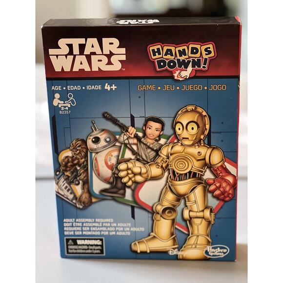 Star Wars Hands Down Card Board Spinner Game Disney Hasbro EUC Complete - Picture 1 of 12